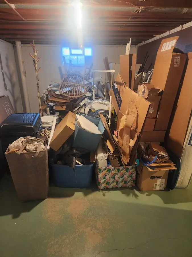 Roll-off dumpster container at job site for Cleanout Dumpster Rental in Soquel